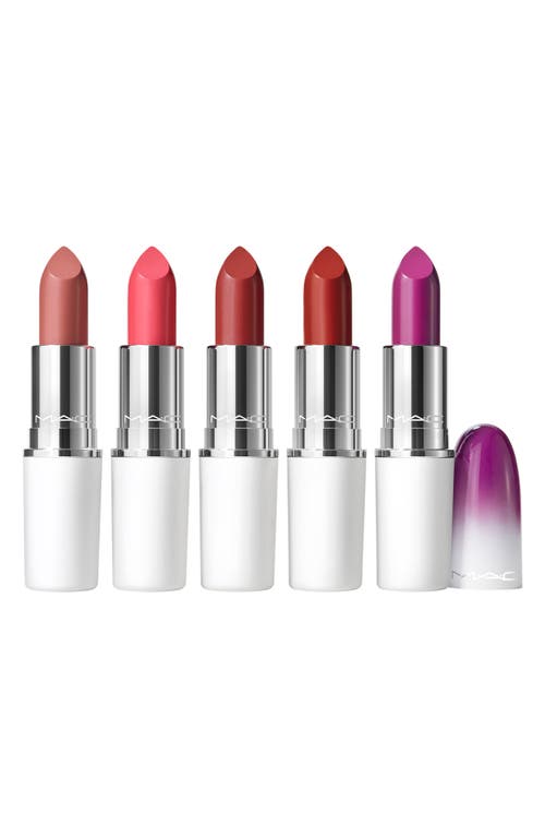 MAC Cosmetics Frostbitten Kiss Full-Size Lustreglass Lipstick Set $130 Value
