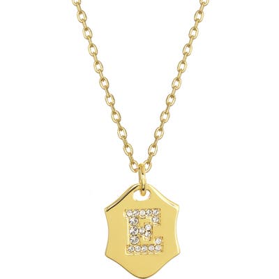 Stella + Ruby Nom De Plume Initial Pendant Necklace