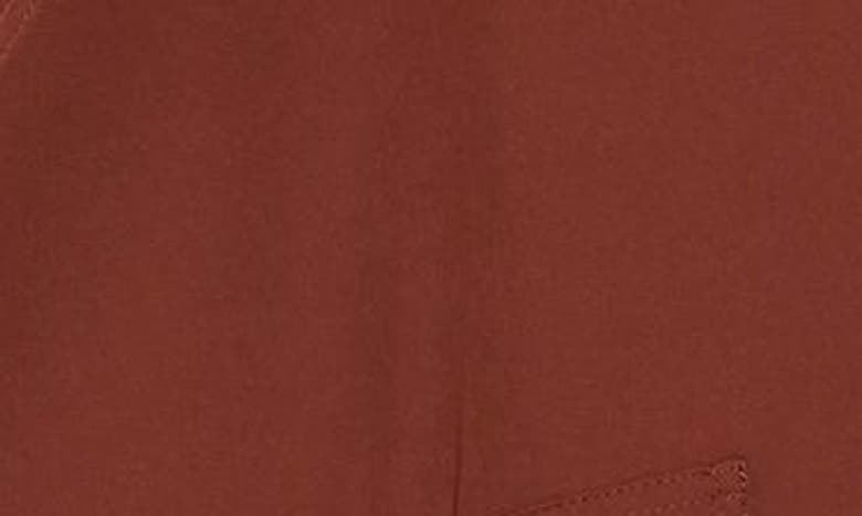 Shop Max Studio Draped Open Front Twill Jacket In Chestnut