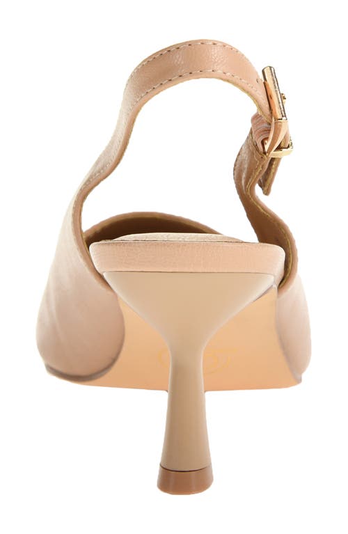 Chinese Laundry Mariella Slingback Pointed Cap Toe Pump In Beige/black