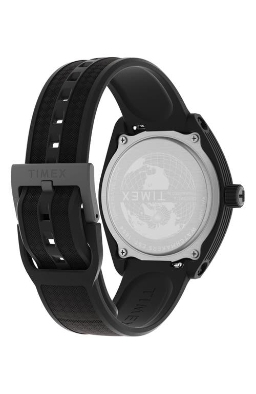Timex ® Trend Synthetic Strap Watch, 40mm In Black