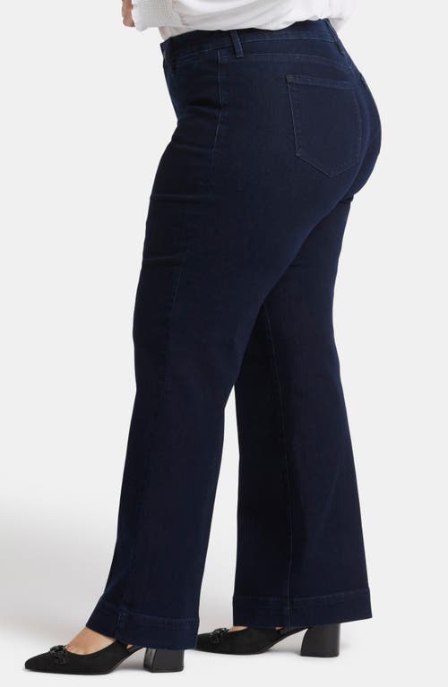 Nydj Teresa Wide Leg Trouser Jeans In Dark Enzyme