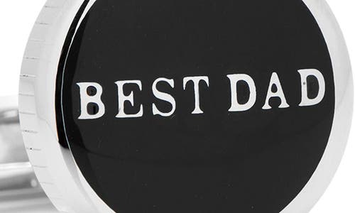 Cufflinks, Inc . Best Dad Cuff Links In Silver/black