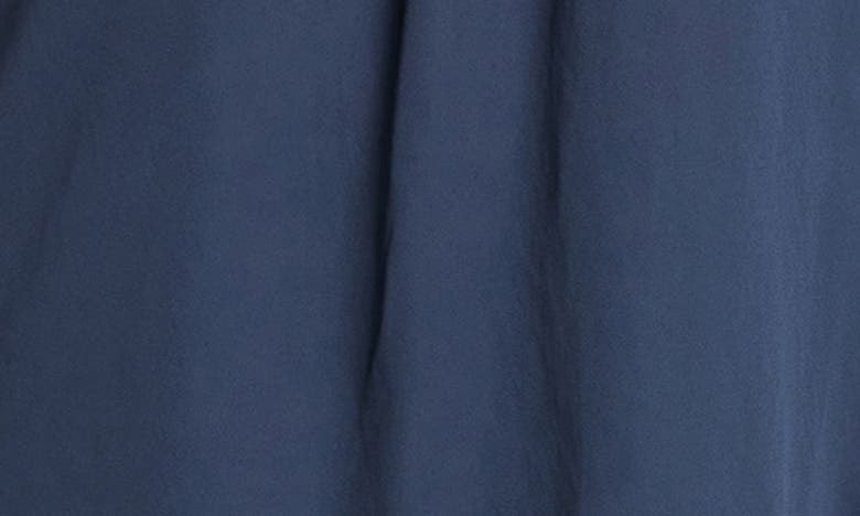 Nydj Becky Recycled Polyester Georgette Popover Blouse In Oxford Navy