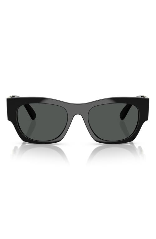 Shop Versace 52mm Pillow Sunglasses In Dark Grey