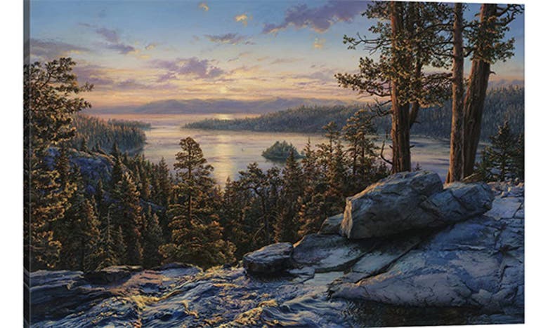Icanvas Dawn At Lake Tahoe By Evgeny Lushpin Canvas Wall Art In Multi
