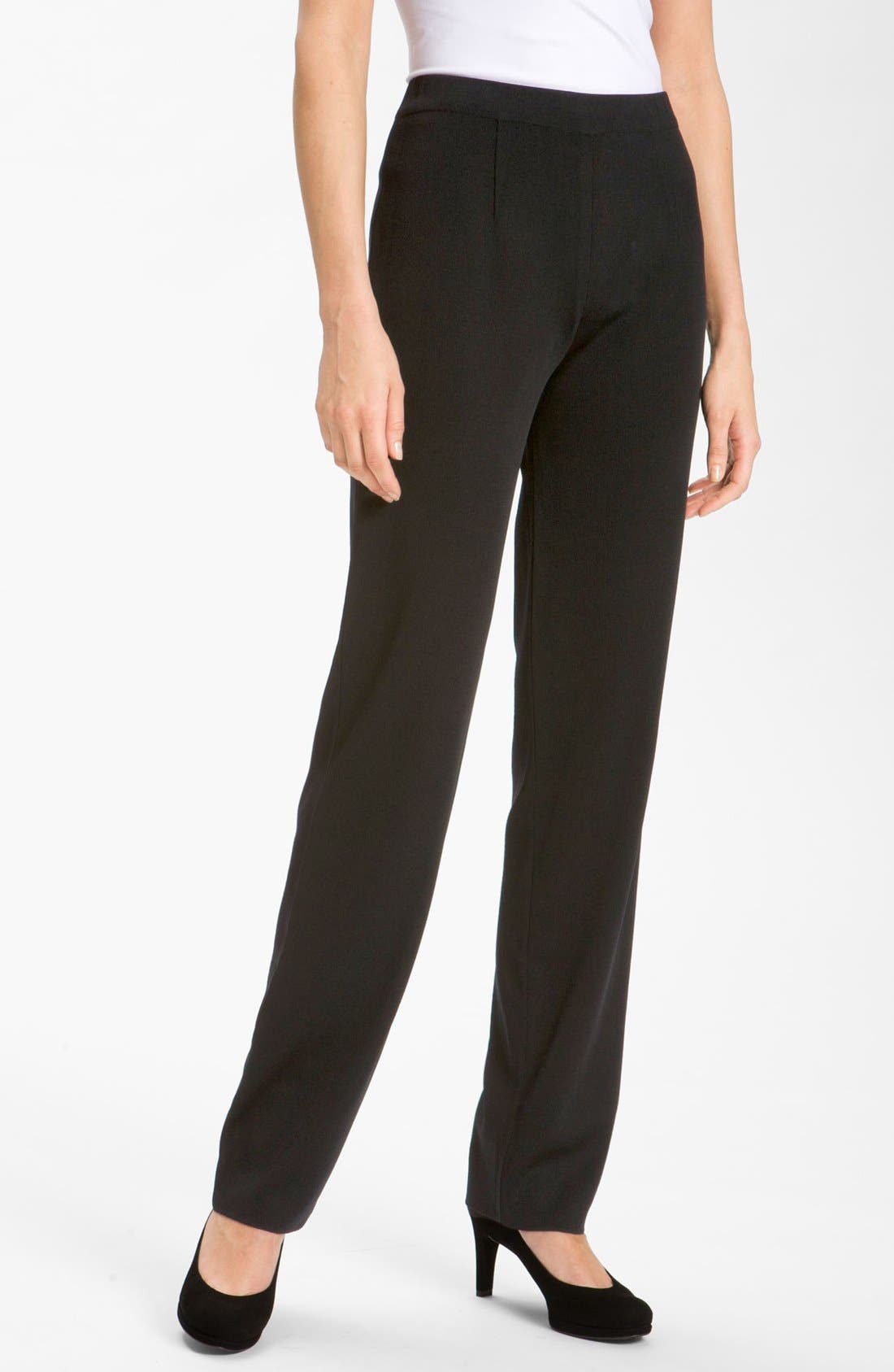 Misook Straight Leg Knit Pants (Petite) Nordstrom