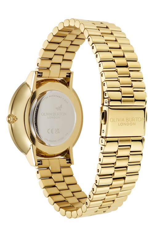 Shop Olivia Burton Ice Burst Bracelet Watch, 35mm In Gold/ivory