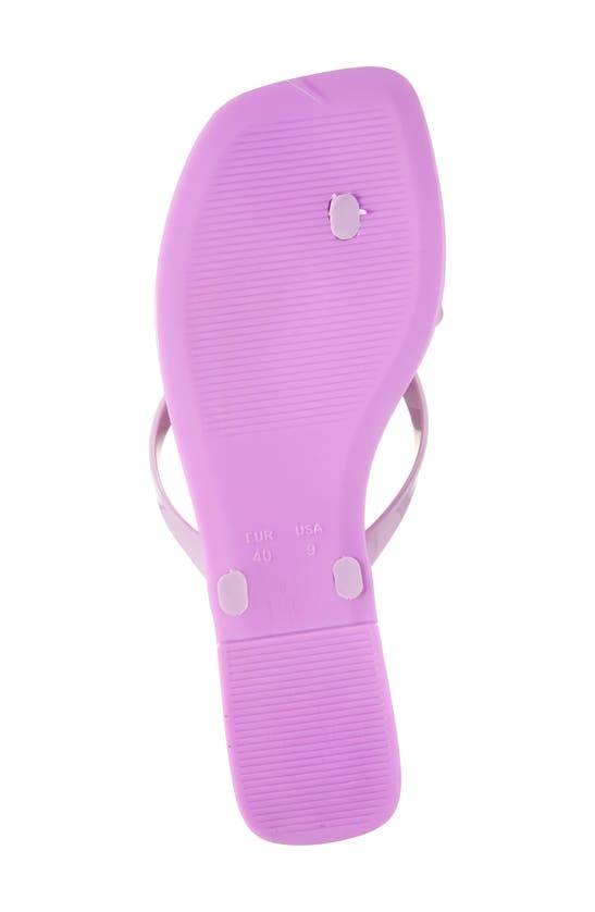 Shop Jeffrey Campbell Sugary Flip Flop In Lilac Shiny