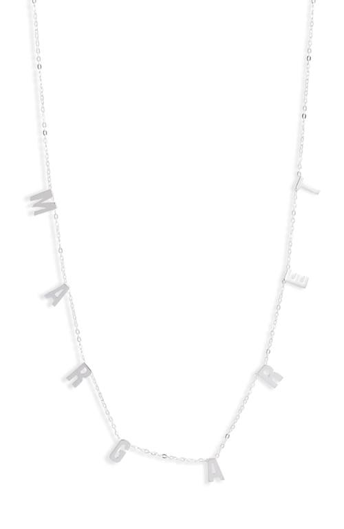 Argento Vivo Sterling Silver Argento Vivo Personalized Dangle Charm Necklace