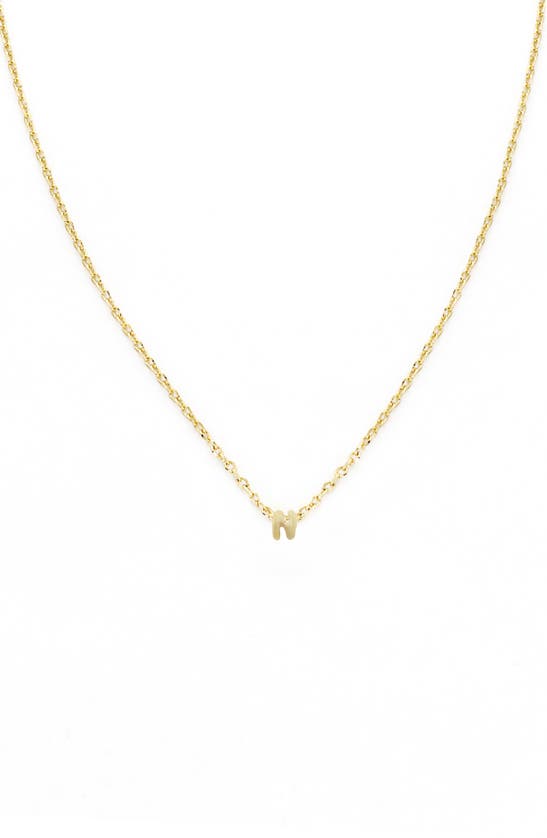 Panacea Bubble Initial Necklace In Gold-n