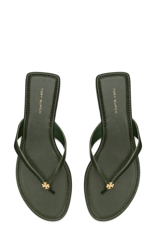 Shop Tory Burch Classic Flip Flop In Evergreen