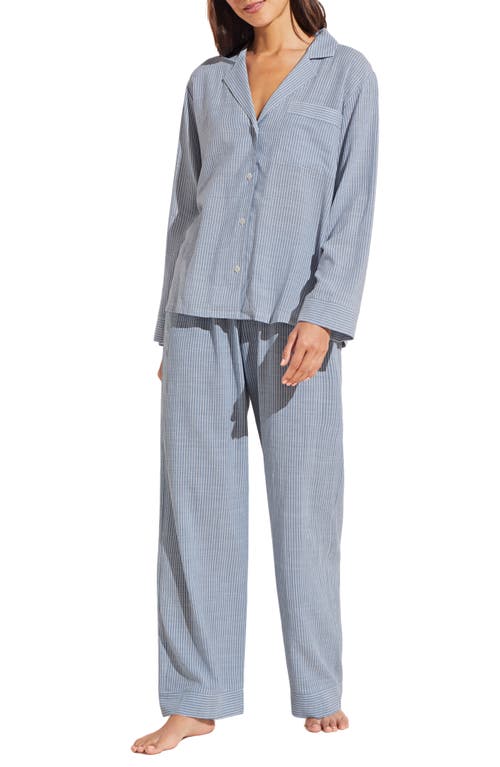 Eberjey Nautico Stripe Long Sleeve Top & Pants Pajamas at Nordstrom,