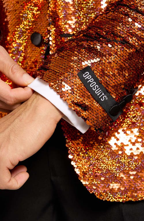 OPPOSUITS OPPOSUITS SAPPHIRE SEQUIN TWO-PIECE TUXEDO & BOW TIE