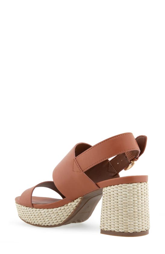 Shop Aerosoles Camilia Platform Sandal In Ginger Bread Combo