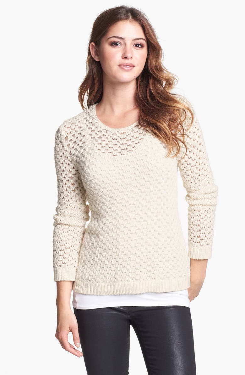 Two by Vince Camuto Open Bubble Stitch Sweater | Nordstrom