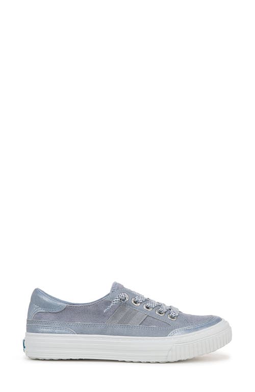 Shop Blowfish Footwear Blowfish Malibu Alex Platform Low Top Sneaker In Blue Fabric/faux Leather
