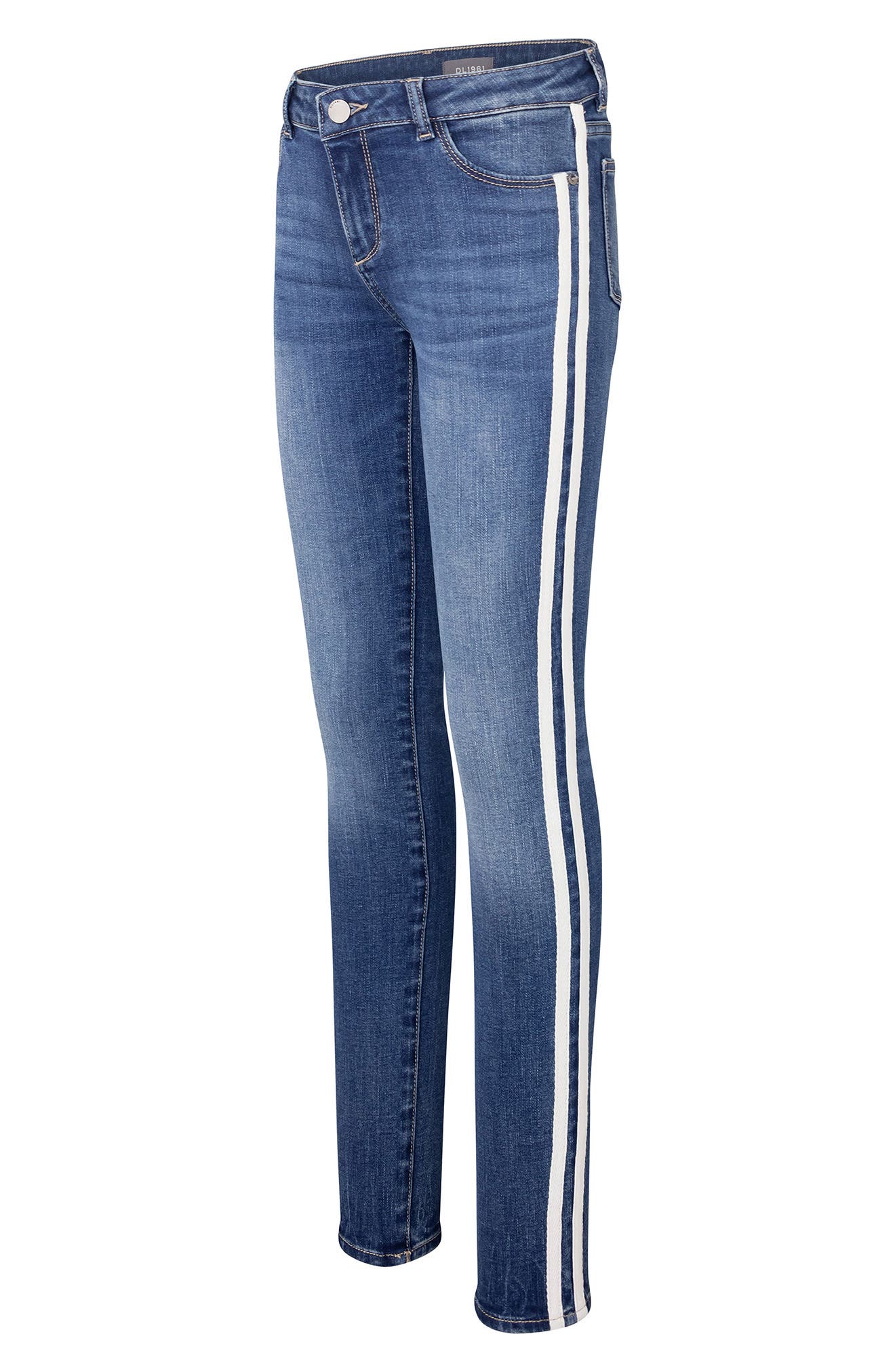 track stripe jeans