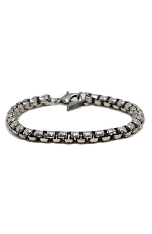 Mr. Ettika Ettika Men's Steel Chain Bracelet in Silver