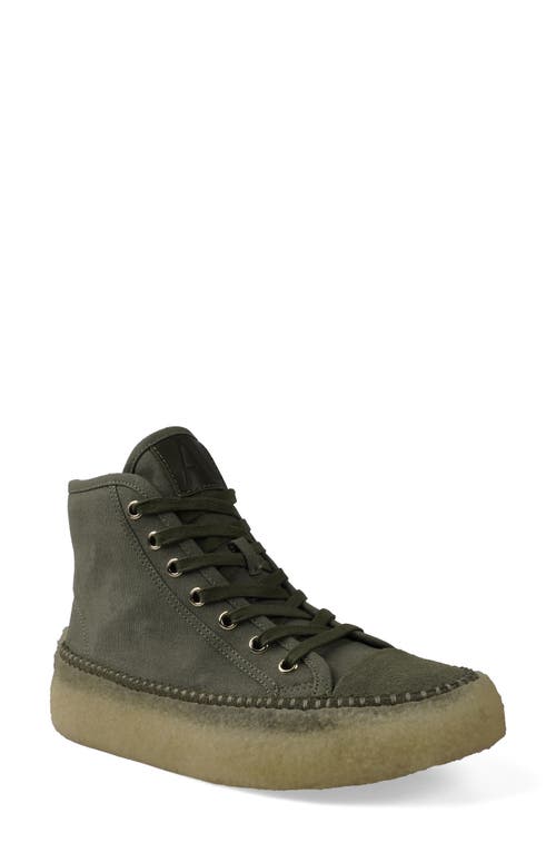 Shop Artisan Crafted By Zigi Camena High Top Sneaker In Olive Canvas