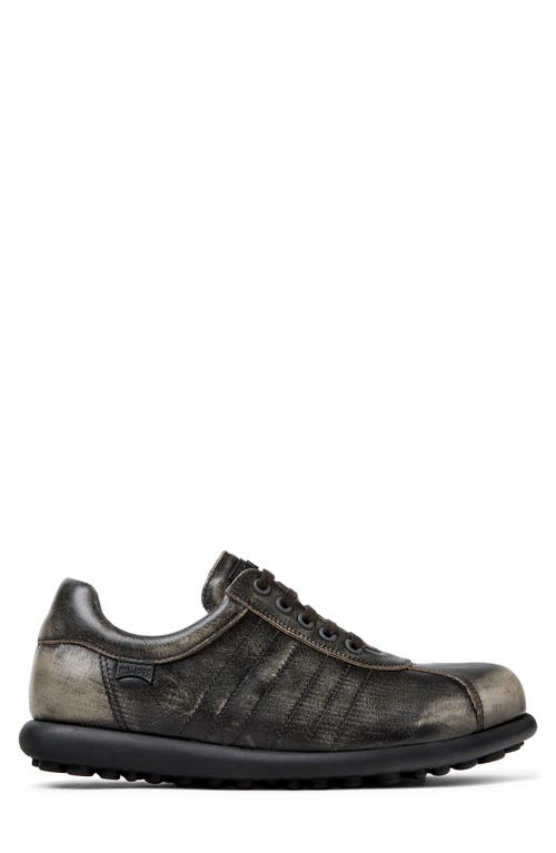 Camper Pelotas Ariel Distressed Leather Sneakers In Vintage Bronze