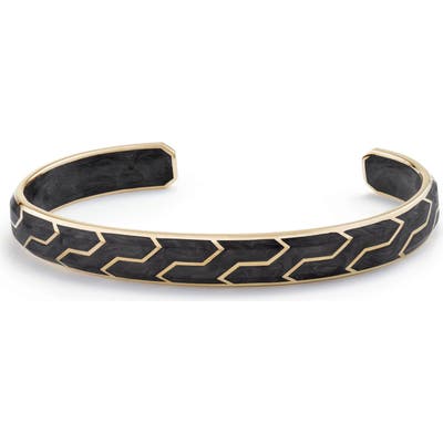 David Yurman Forged Carbon Cuff With 18K Gold