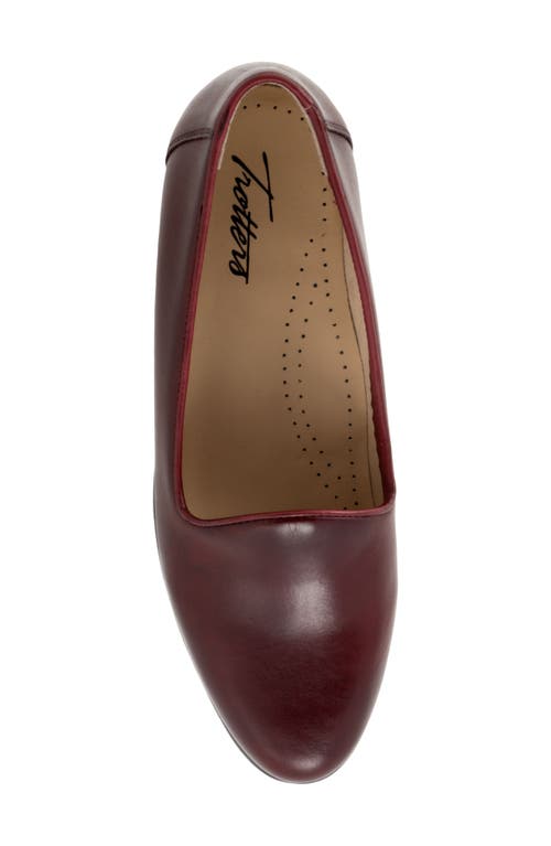 Shop Trotters Liz Lux Flat In Oxblood