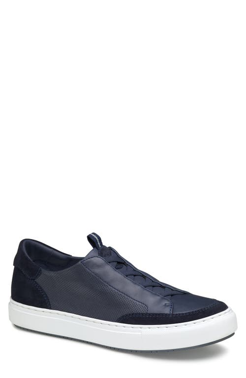 Johnston & Murphy COLLECTION Anson Lace to Toe Sneaker Navy English Suede/Sheepskin at Nordstrom,