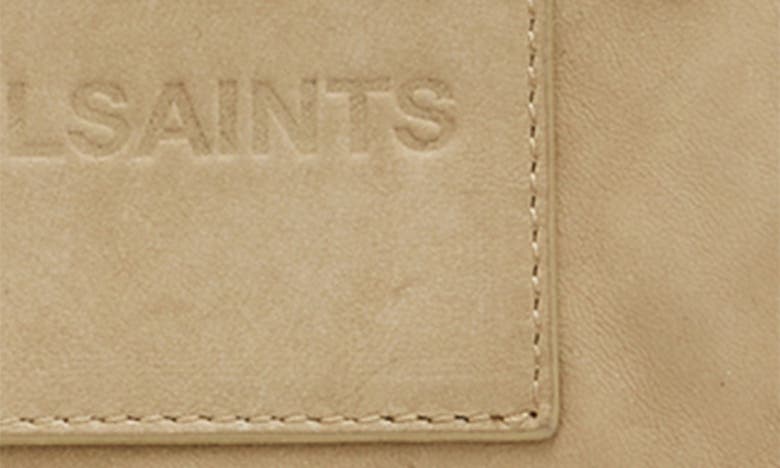 Shop Allsaints Washed Leather Belt Bag In Beige