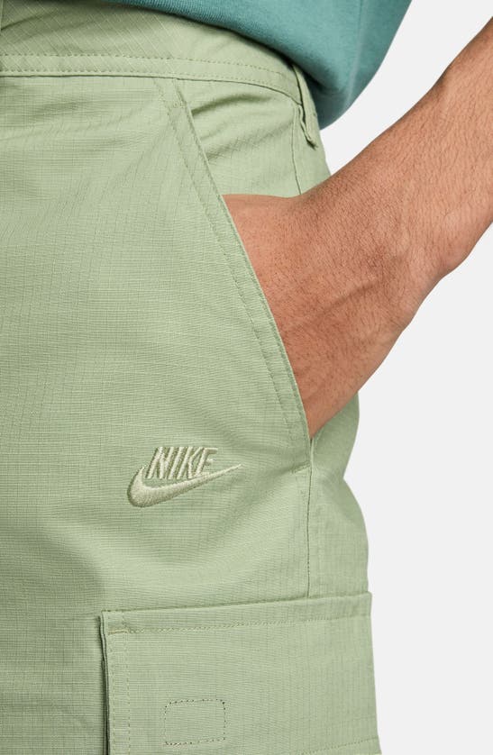 Shop Nike Club Cargo Shorts In Oil Green/ Oil Green