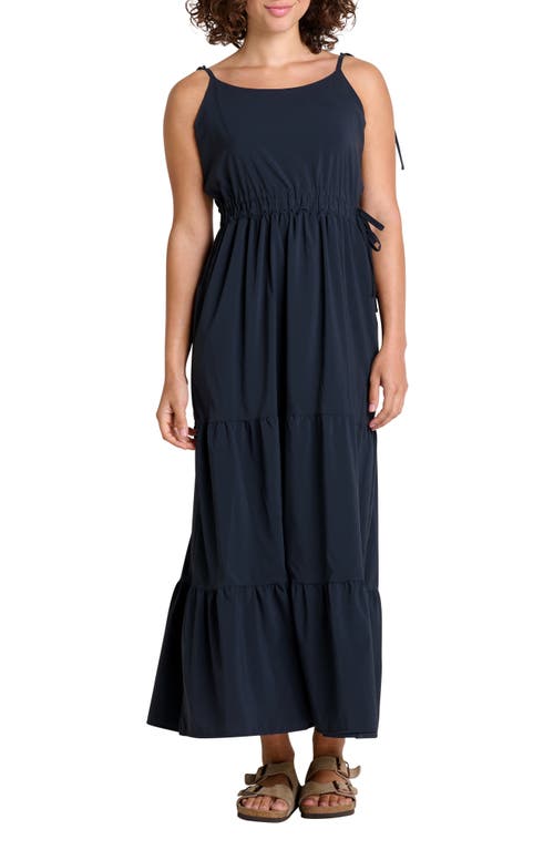 Sunkissed Tiered Maxi Sundress in Black