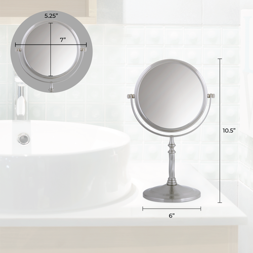 ZADRO ZADRO MAKEUP MIRROR WITH 5X/1X MAGNIFICATIONS 