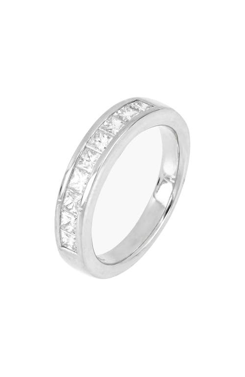 Bony Levy Katharine Princess Cut Diamond Band Ring in White Gold at Nordstrom, Size 6.5