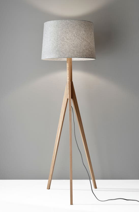 Adesso Lighting Eden Floor Lamp In Natural Ash