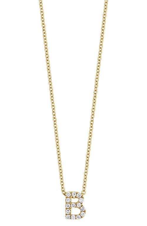 Bony Levy 18k Gold Pavé Diamond Initial Pendant Necklace In 18k Yellow Gold - B