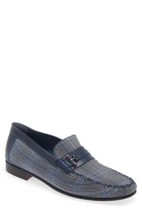 Linen Moc Toe Loafer (Men)