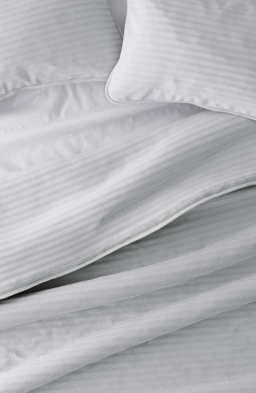 Homespun Stripe Stitch Quilt Set In Light Gray