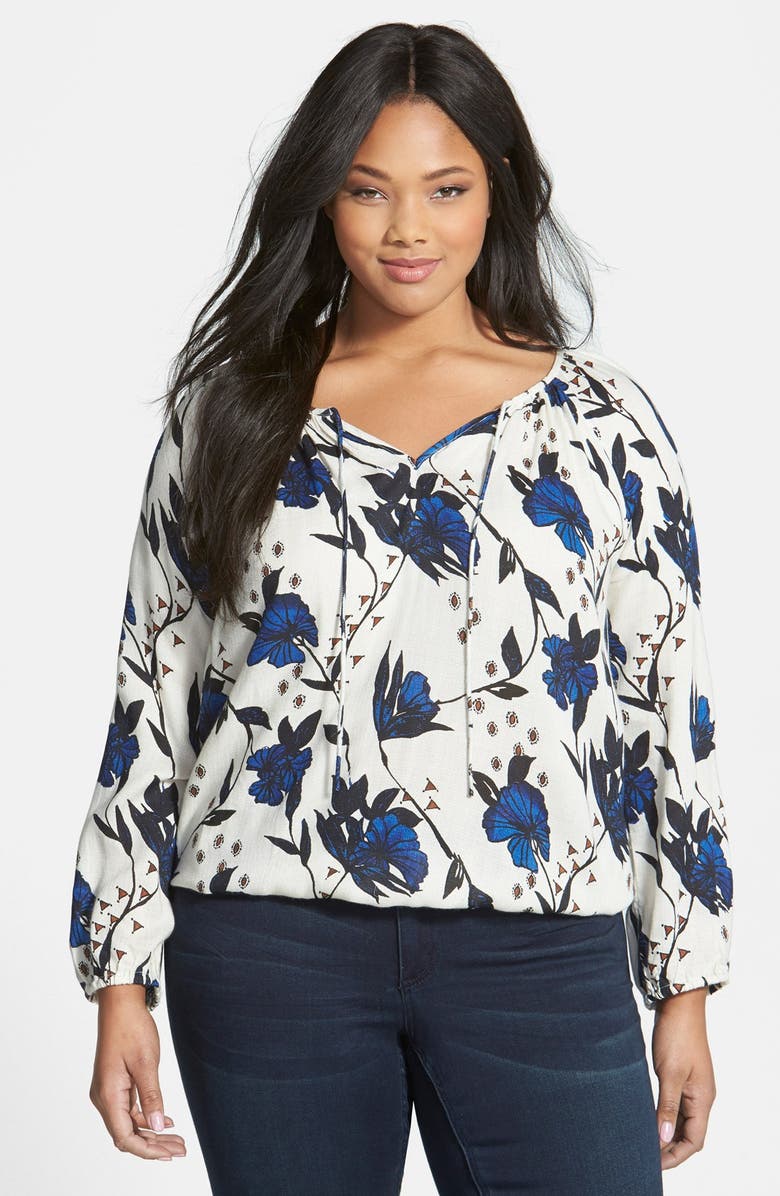 Lucky Brand Floral Print Top (Plus Size) | Nordstrom