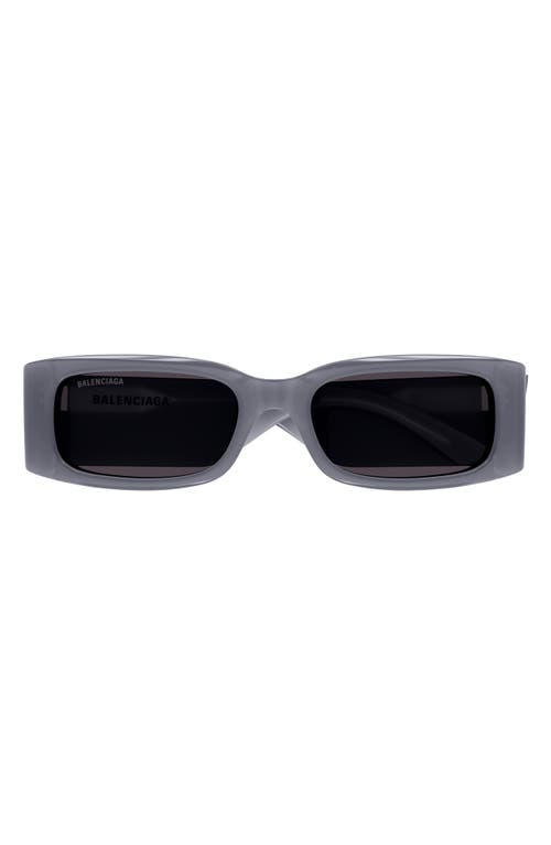 Balenciaga 56mm Rectangular Sunglasses in Grey at Nordstrom