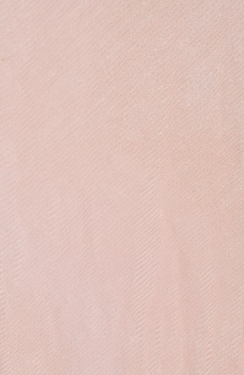 Steve Madden Lurex Rainbow Pleat Scarf In Blush