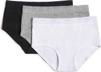 Calvin Klein Lace Trim Assorted 3-Pack Hipster Briefs