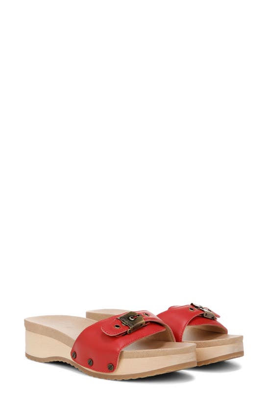 Shop Dr. Scholl's Original Too Platform Sandal In Red