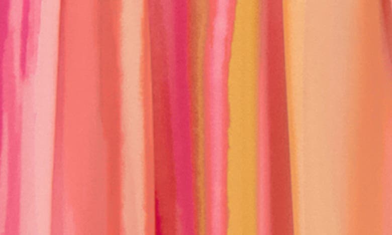 Shop Julia Jordan Stripe Halter Dress In Pink Multi