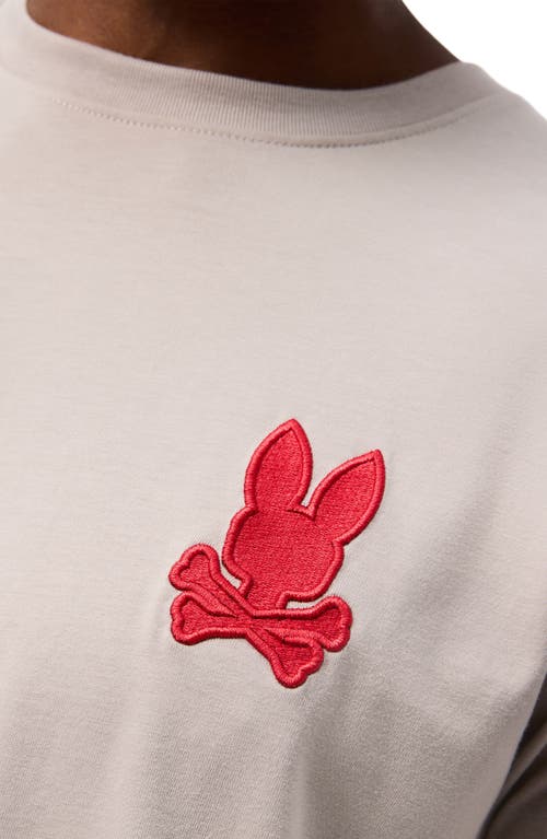 Shop Psycho Bunny Walter Back Graphic T-shirt In Oyster