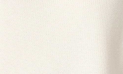 Shop Jones New York Mock Neck Cotton Blend Sweater In Jones White