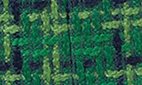 Noize Tweed Plaid Coat In Green