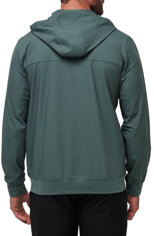 Shop Travismathew Wanderlust Hooded Jacket In Balsam Green