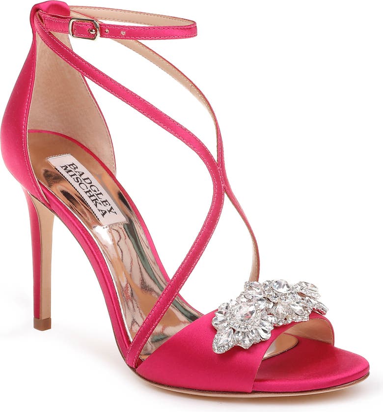 Badgley Mischka Vanessa Crystal Embellished Sandal (Women) | Nordstrom