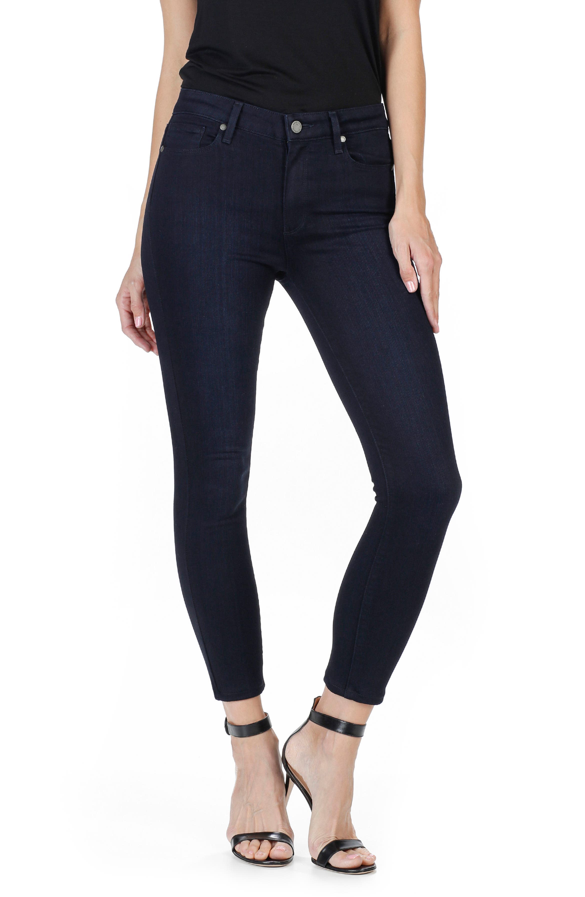 PAIGE Hoxton High Waist Crop Skinny Jeans (Parker) | Nordstrom