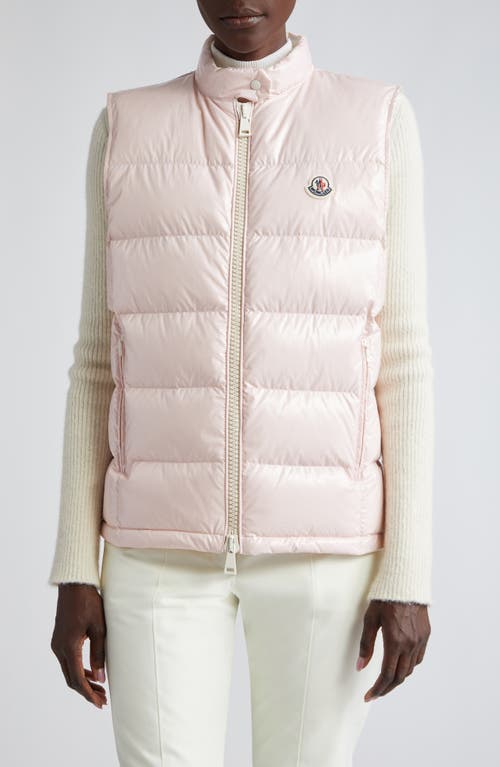 Moncler Alcibia Down Puffer Vest Pink at Nordstrom,